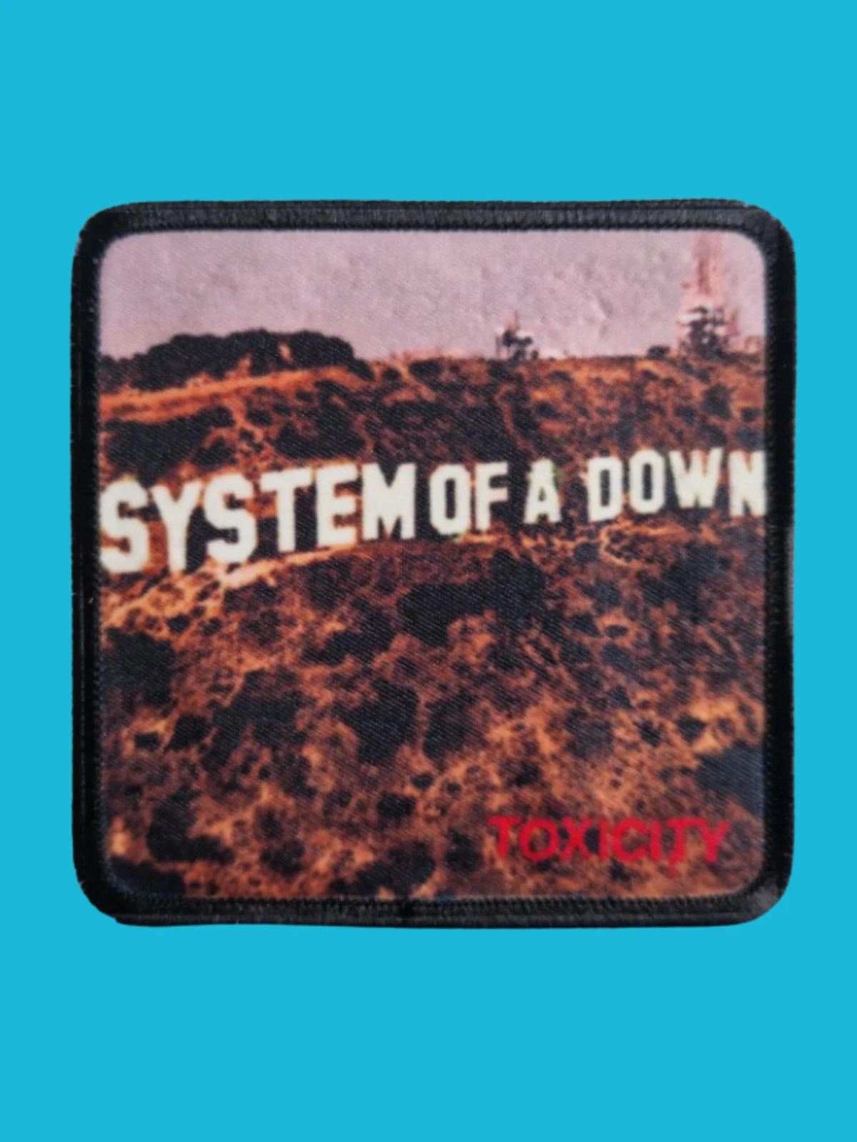 Patch System Of A Down - Toxicity - Imprimé - Carré de 7,5 x 7,5 centimètres